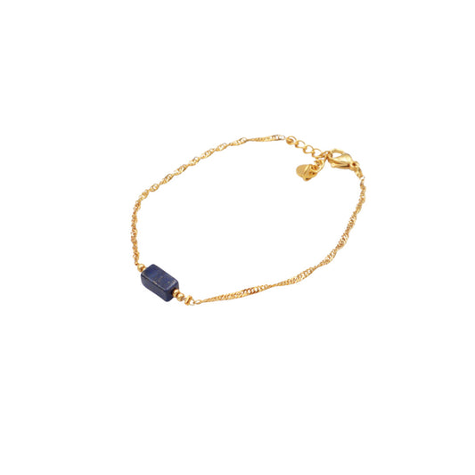 Lazuli armband goud