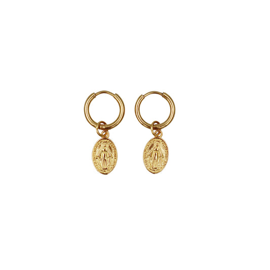 Lady mary earrings gold