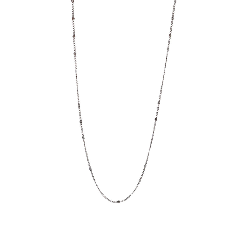Dotted necklace zilver